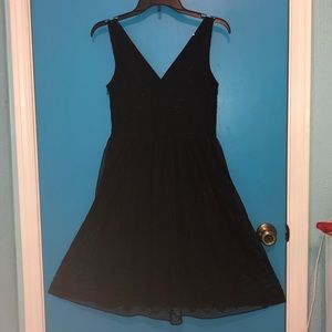 Maggy London Beautiful Sequined Little Black Dress